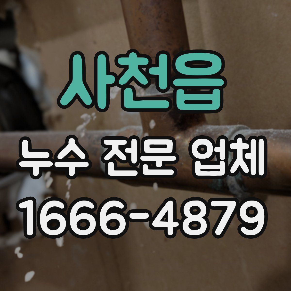 사천읍 누수 전문 업체