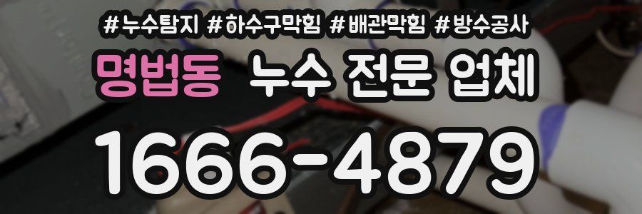 명법동 누수 전문 업체