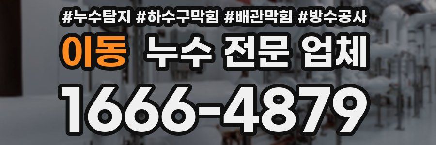 이동 누수 전문 업체