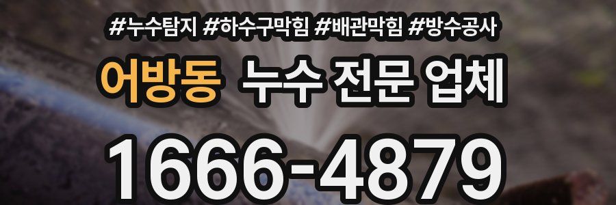 어방동 누수 전문 업체