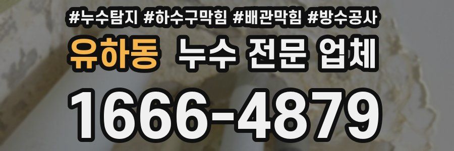 유하동 누수 전문 업체
