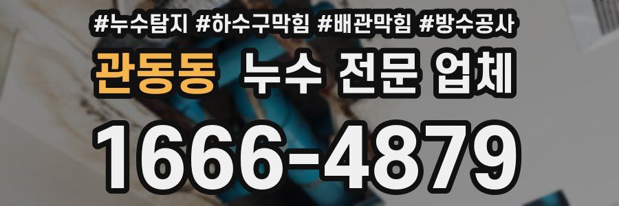 관동동 누수 전문 업체