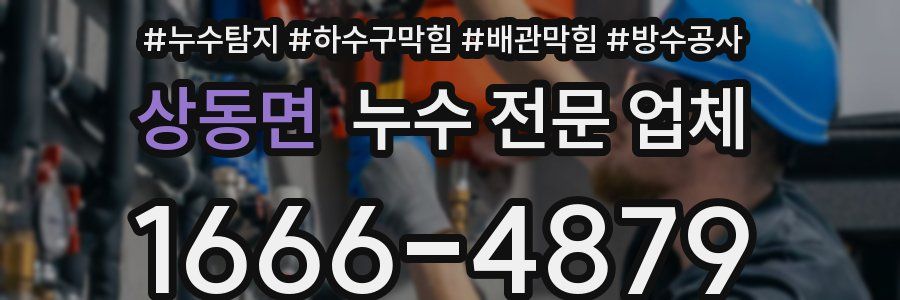 상동면 누수 전문 업체