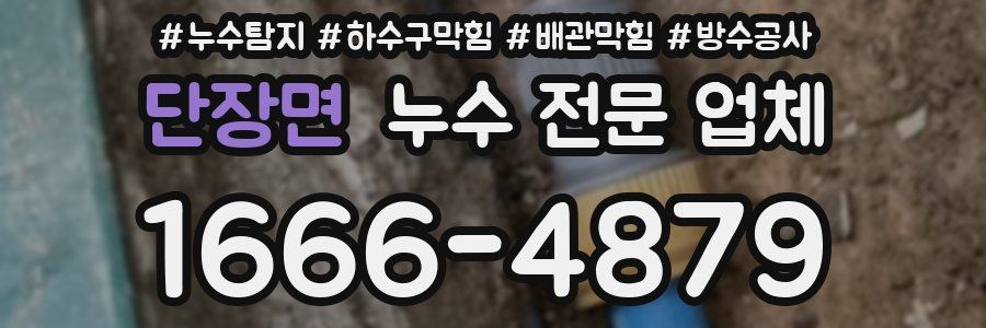 단장면 누수 전문 업체