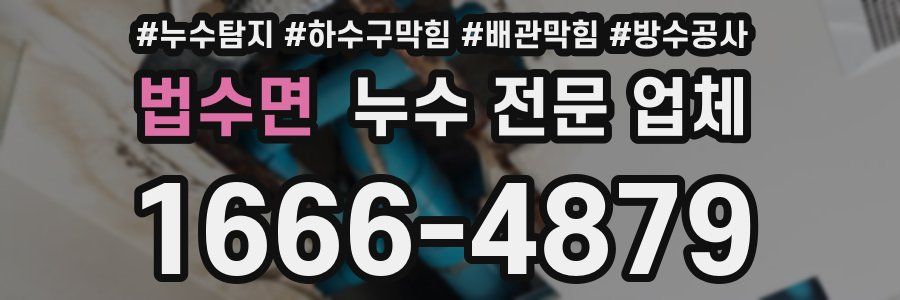 법수면 누수 전문 업체