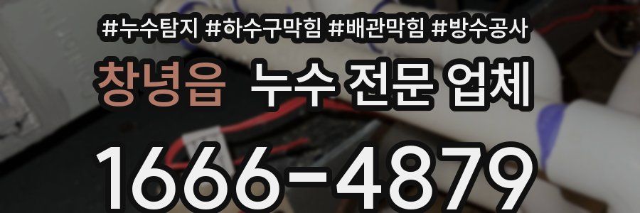 창녕읍 누수 전문 업체