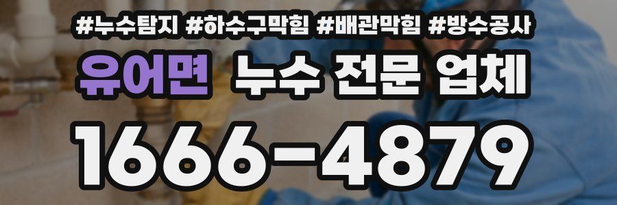 유어면 누수 전문 업체