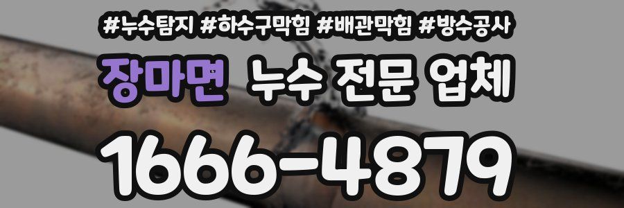 장마면 누수 전문 업체