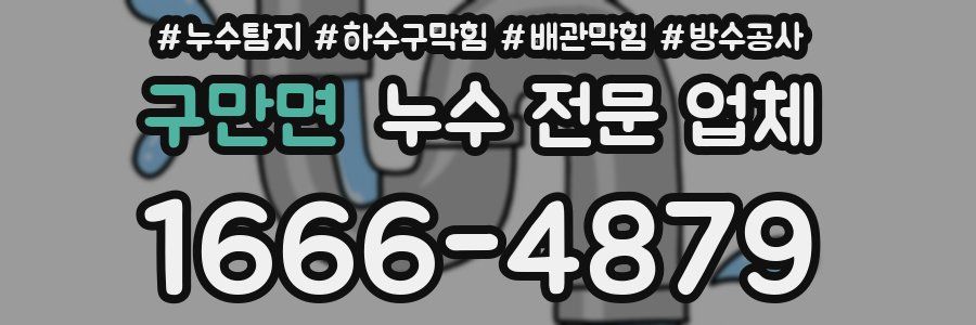 구만면 누수 전문 업체