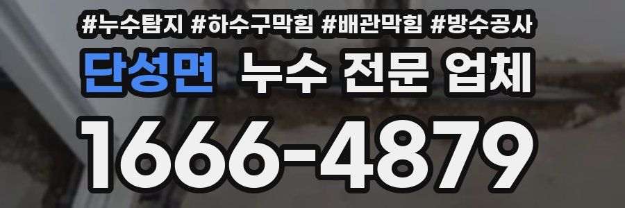 단성면 누수 전문 업체