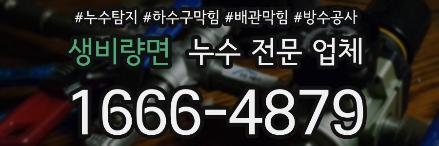 생비량면 누수 전문 업체