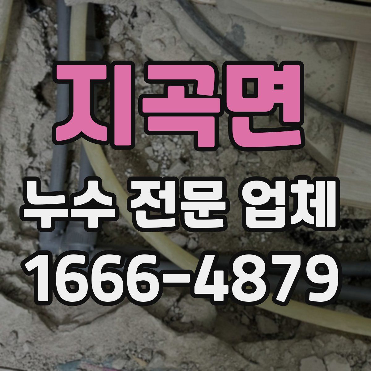 지곡면 누수 전문 업체