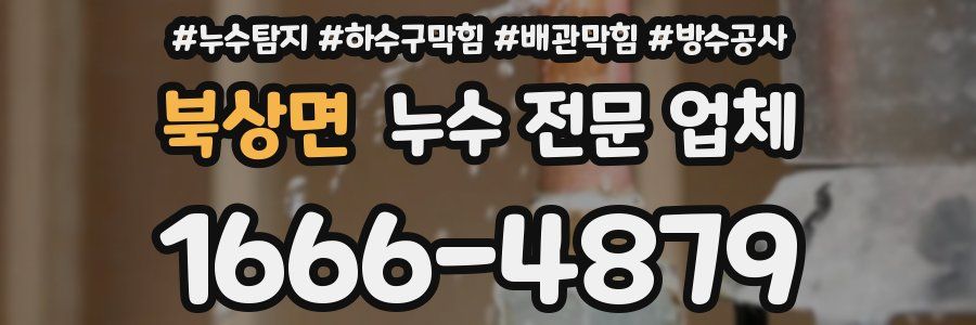 북상면 누수 전문 업체