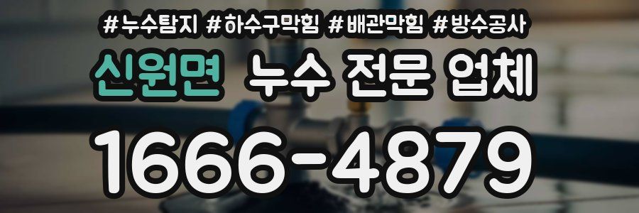 신원면 누수 전문 업체