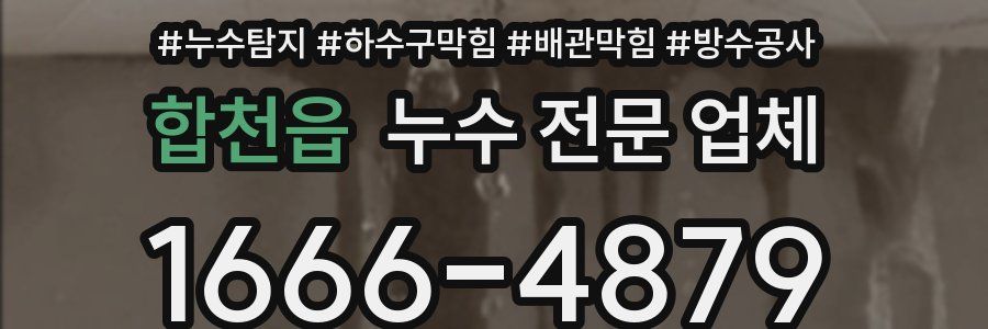 합천읍 누수 전문 업체