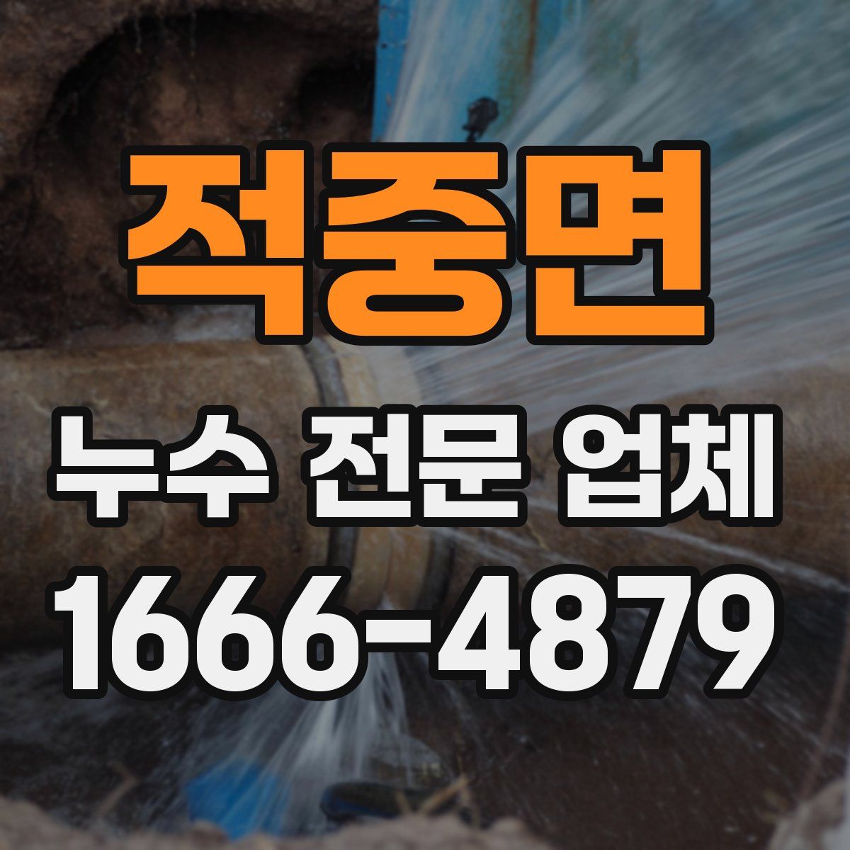 적중면 누수 전문 업체