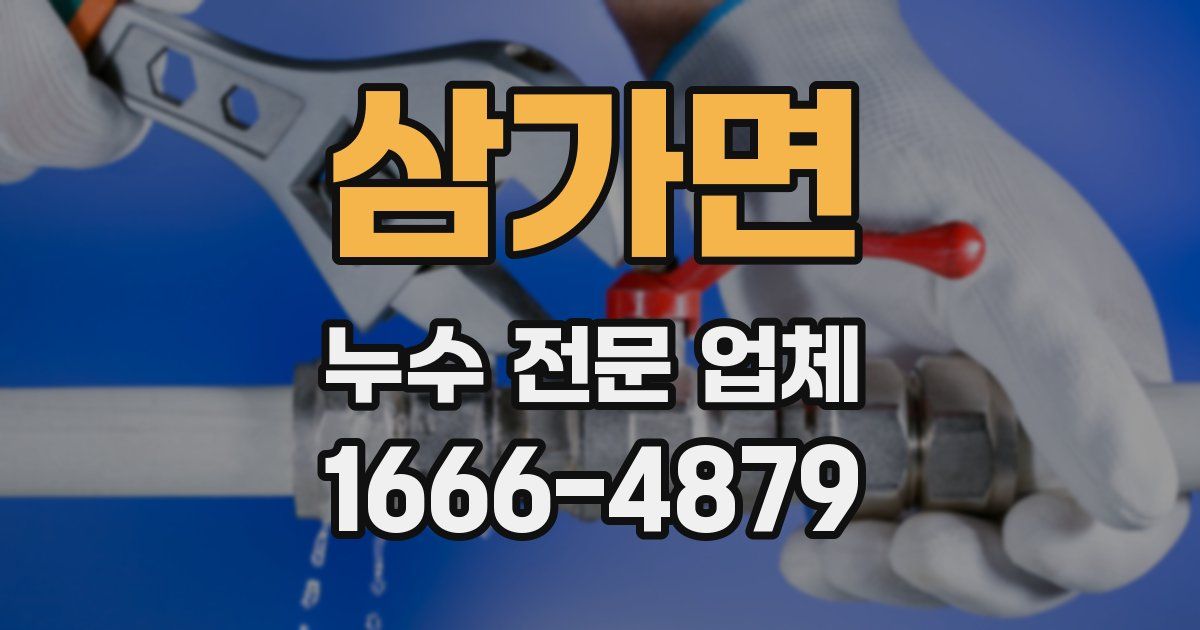 삼가면 누수 전문 업체