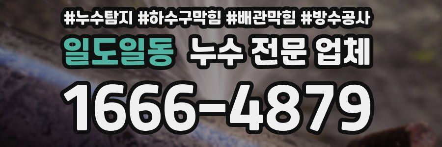 일도일동 누수 전문 업체