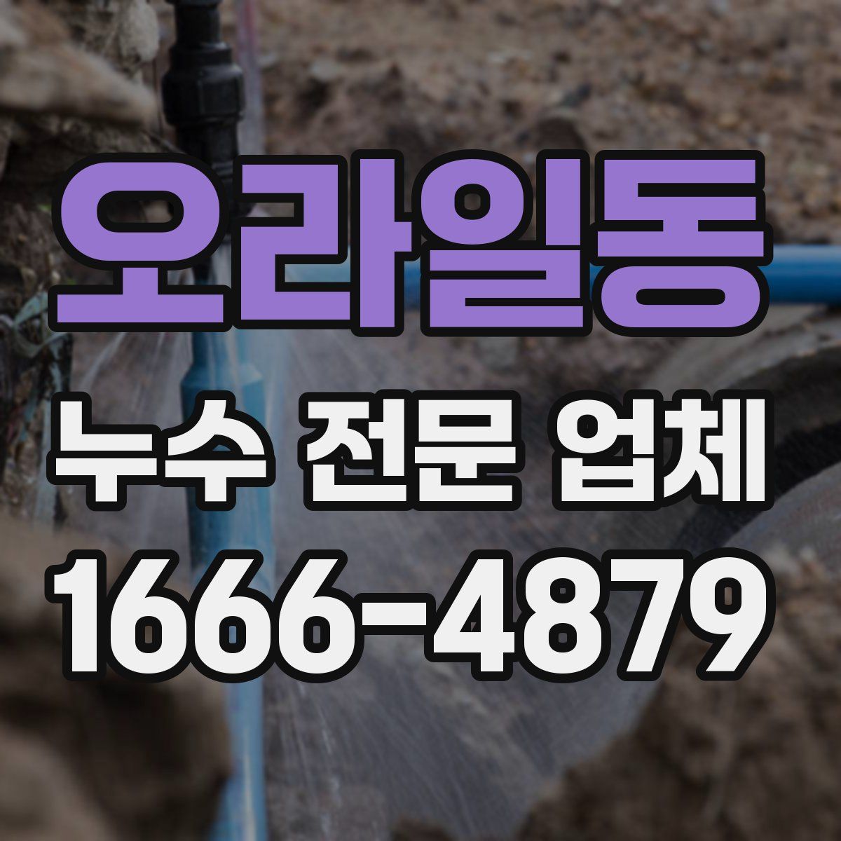오라일동 누수 전문 업체