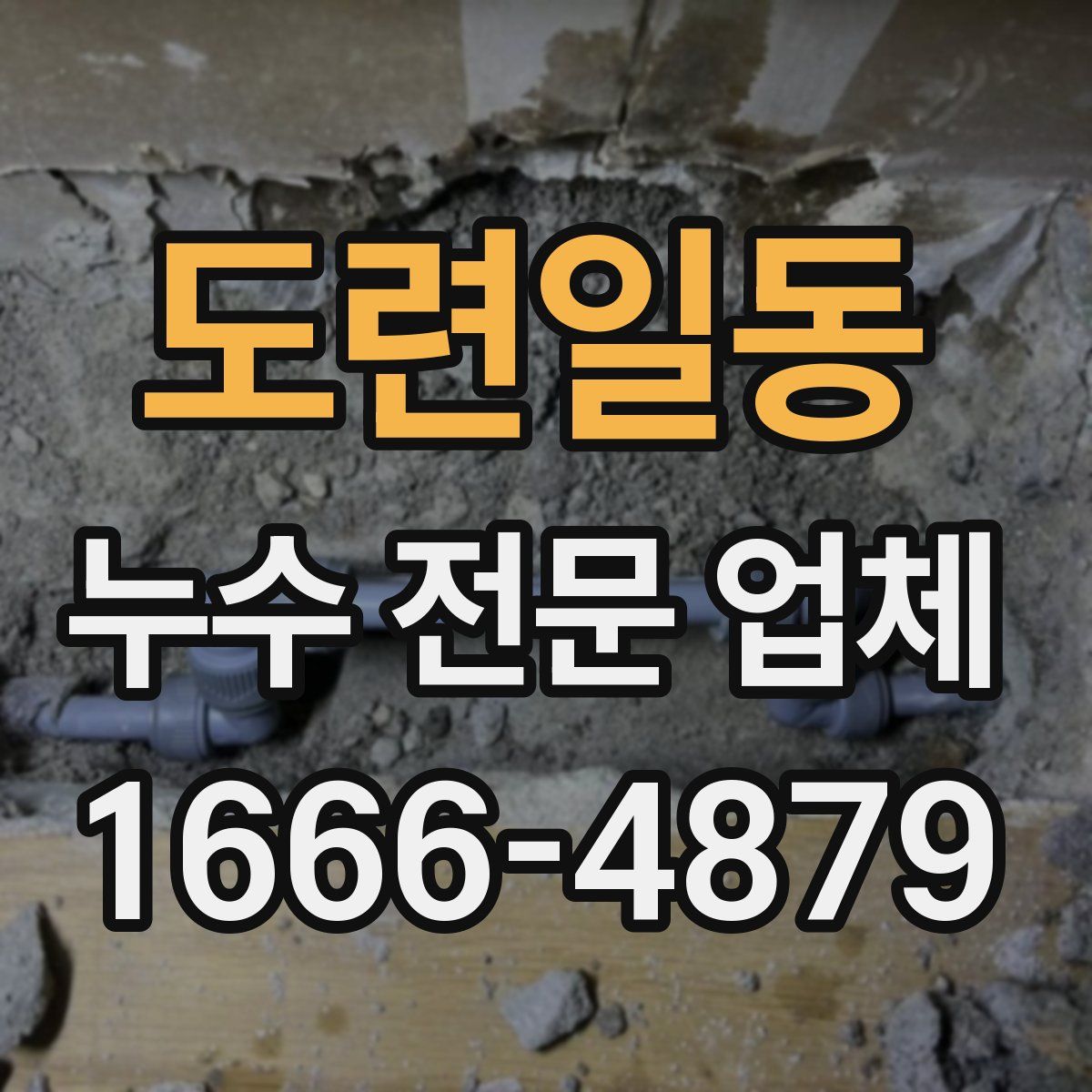 도련일동 누수 전문 업체