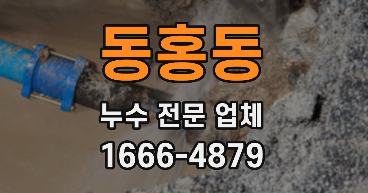동홍동 누수 전문 업체