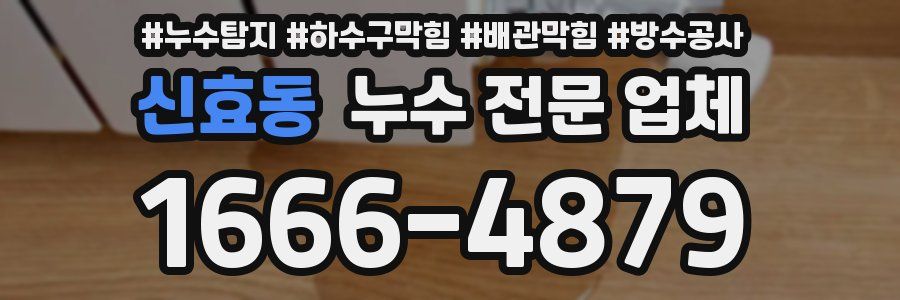 신효동 누수 전문 업체