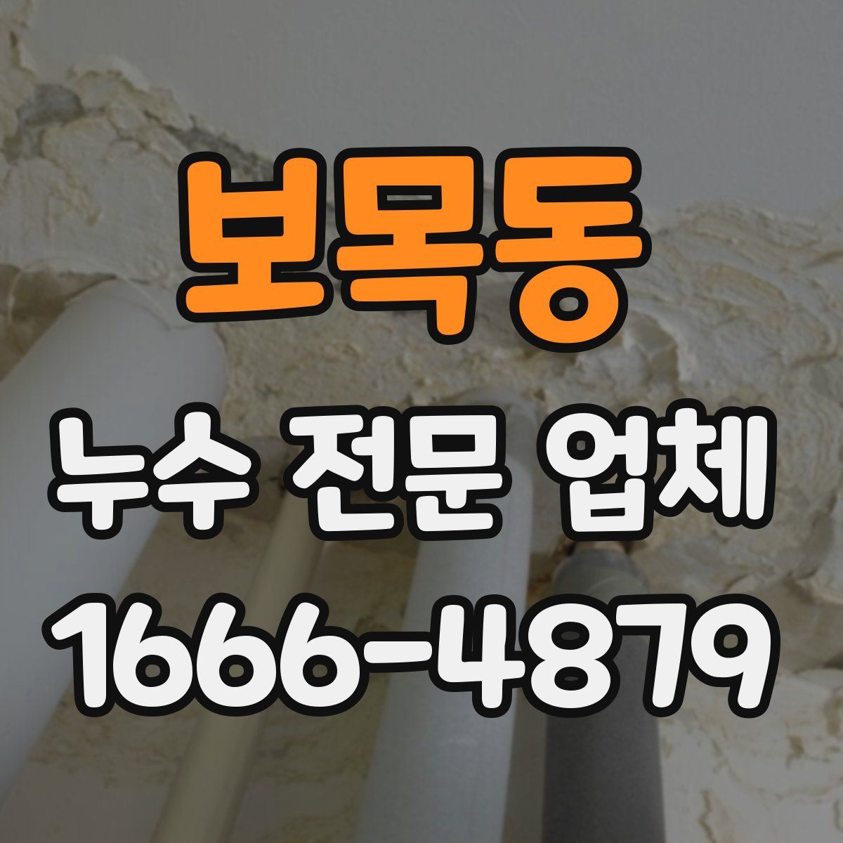 보목동 누수 전문 업체