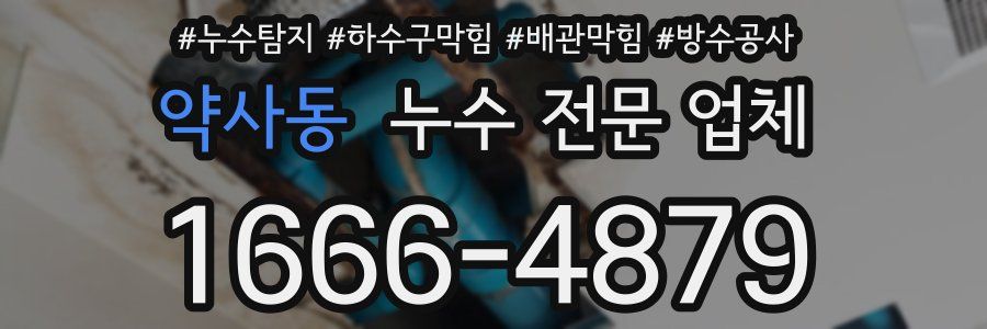 약사동 누수 전문 업체