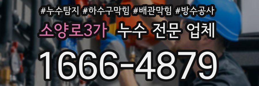소양로3가 누수 전문 업체
