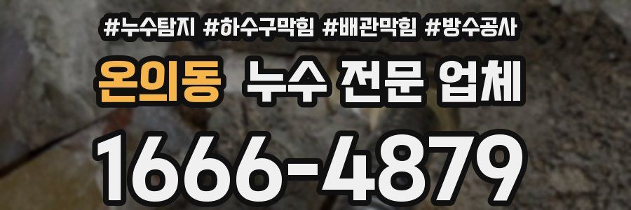 온의동 누수 전문 업체