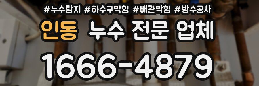 인동 누수 전문 업체