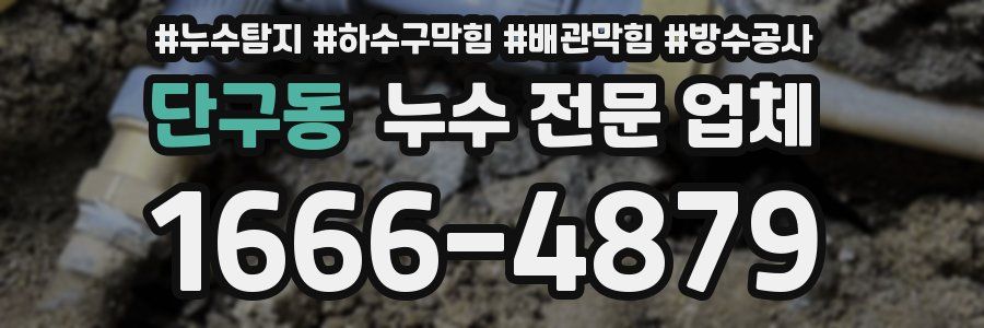 단구동 누수 전문 업체