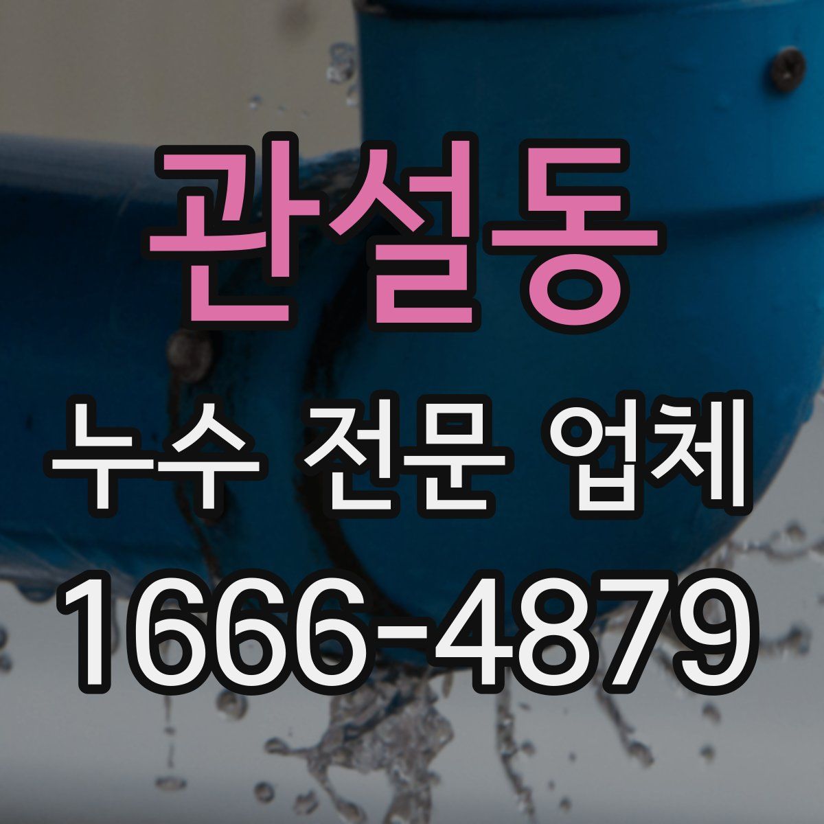 관설동 누수 전문 업체