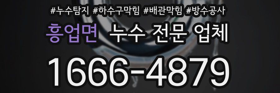 흥업면 누수 전문 업체
