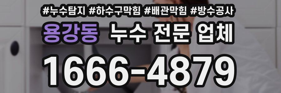 용강동 누수 전문 업체