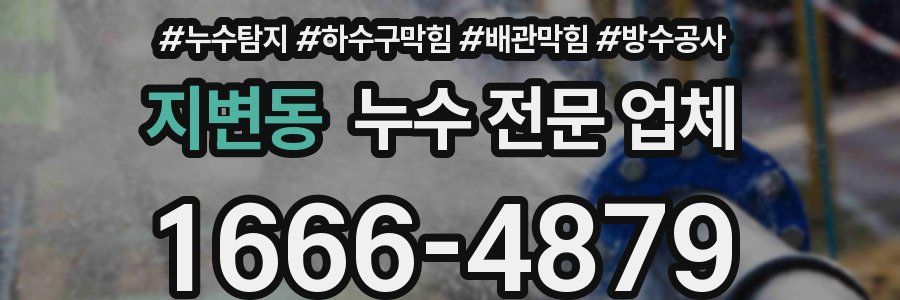 지변동 누수 전문 업체