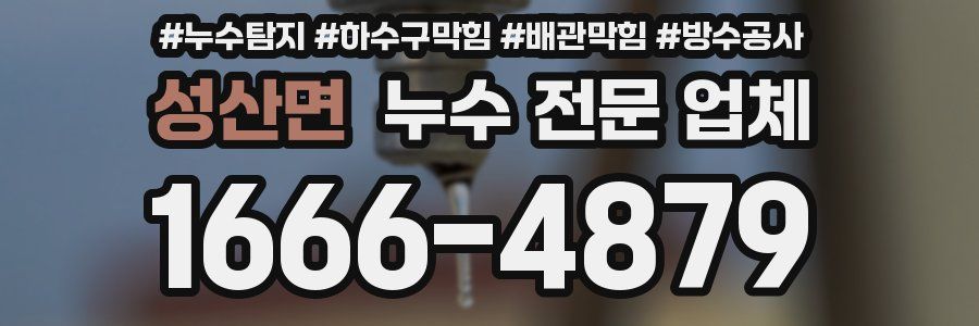 성산면 누수 전문 업체