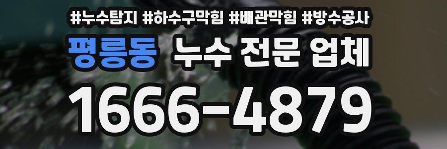 평릉동 누수 전문 업체