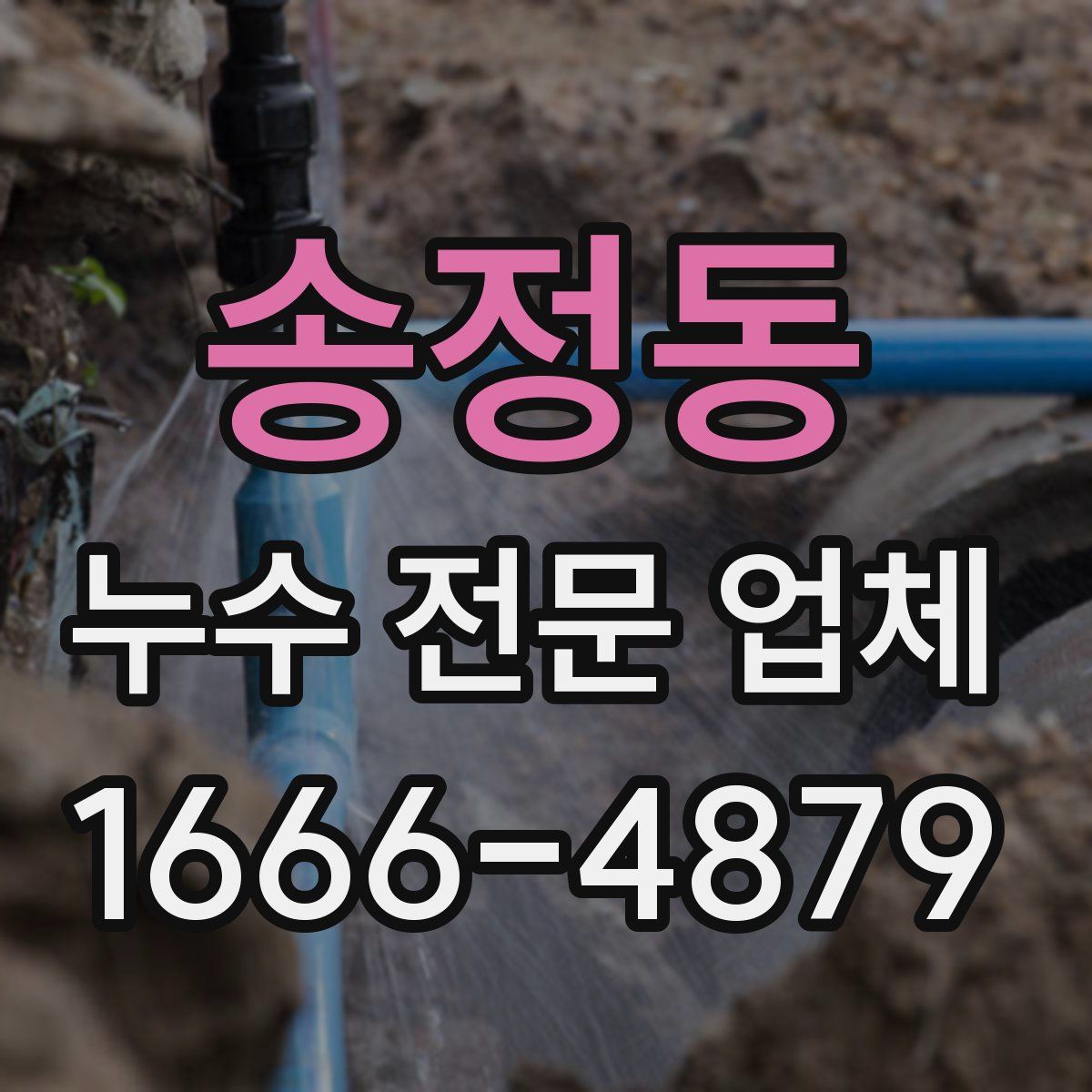 송정동 누수 전문 업체