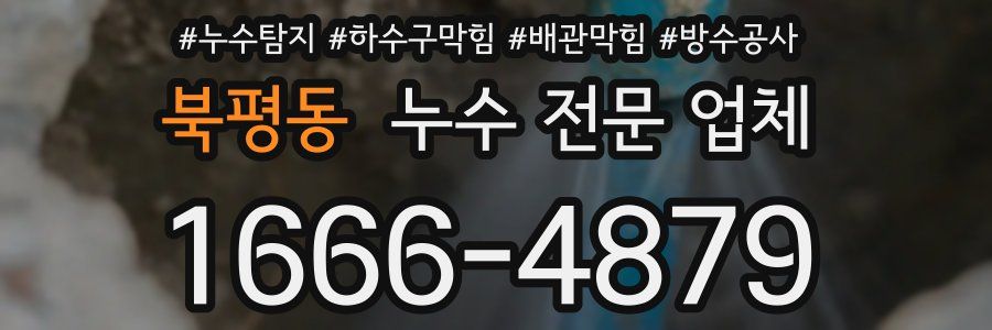 북평동 누수 전문 업체