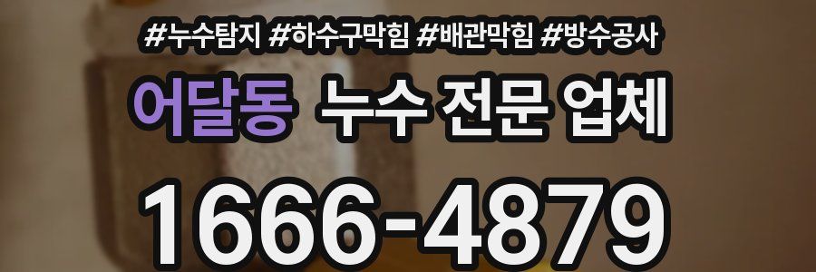 어달동 누수 전문 업체