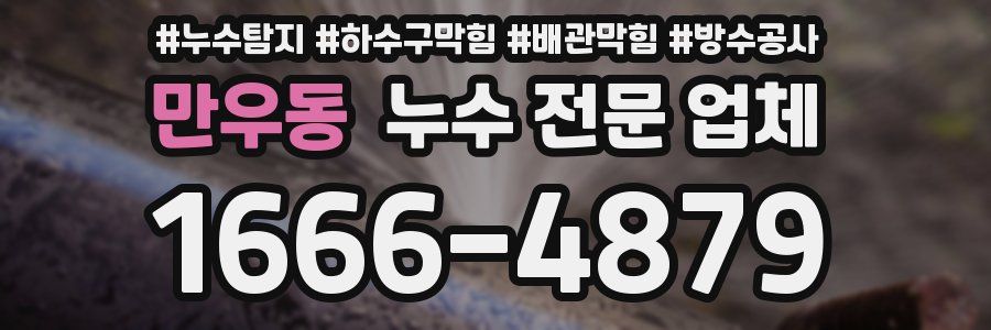 만우동 누수 전문 업체