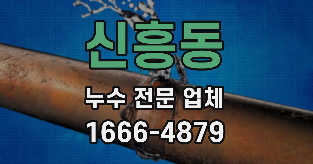 신흥동 누수 전문 업체