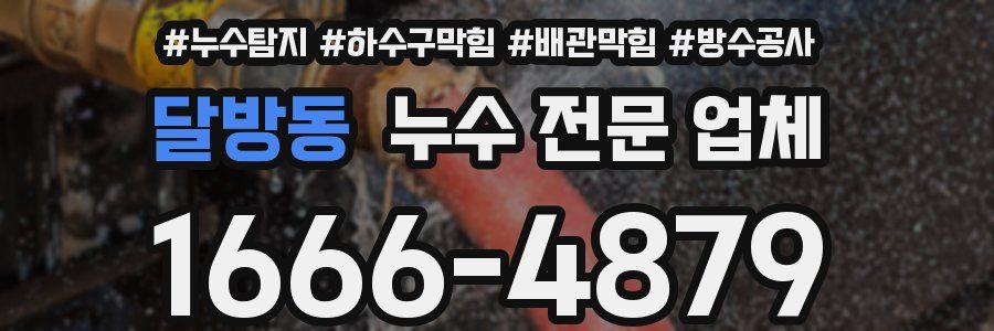 달방동 누수 전문 업체