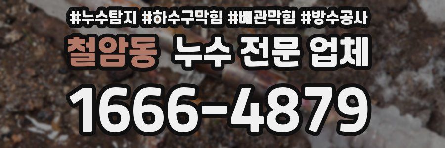 철암동 누수 전문 업체