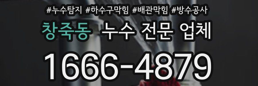 창죽동 누수 전문 업체