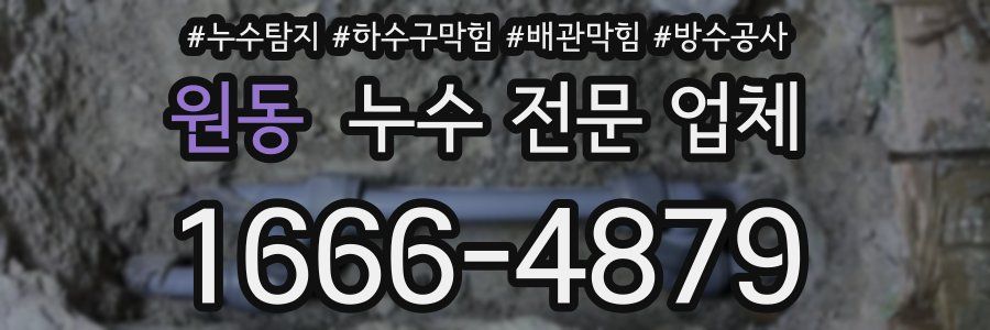 원동 누수 전문 업체