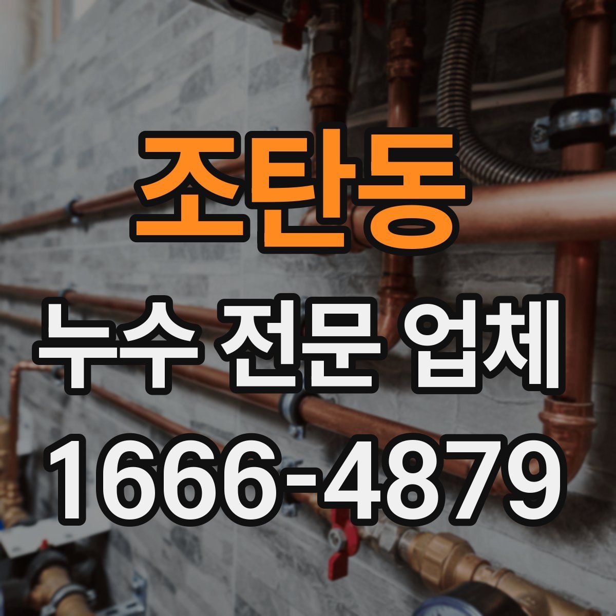 조탄동 누수 전문 업체