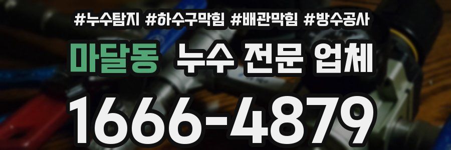 마달동 누수 전문 업체