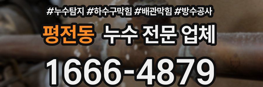평전동 누수 전문 업체
